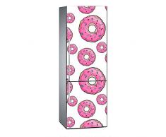 Oedim Autocollant décoratif en Vinyle pour réfrigérateur Motif Donuts Rose 200 x 60 cm