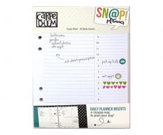 Simple Stories Carpe Diem Recharge pour Agenda 156 Feuilles Recto/Verso A5