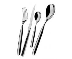 BUGATTI IN-075S50MB Vidal MÃ©nagÃ¨re de 24 PiÃ¨ces Service de Table Acier 39 x 27 x 5 cm