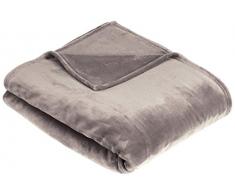 AmazonBasics Plaid en Peluche Toucher Velours pour la Chambre, Gris, 229 x 274cm