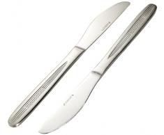 Fackelmann 47527 Nirosta Jena Couteaux de table Acier Inoxydable Argent 20,5 x 1,8 x 1 cm - 2 piÃ¨ces