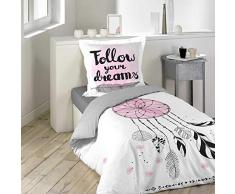 douceur dinterieur Parure de Couette, Coton, Multicolore, 140 x 200 CM