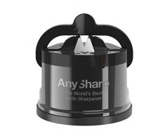 AnySharp Pro Aiguiseur de Couteaux (MÃ©tal) avec Ventouse, Gris