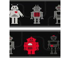 DECORLINE Fine Decor Frise Murale Motif Robots/Gris