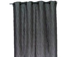 HomeMaison HM6988600102 Panneau Ameublement Jacquard FroissÃ© Poker Anthracite 130 x 260 cm