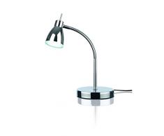 EASYmaxx 07391 Lampe De Bureau (simulent la lumière naturelle du jour, 22 DEL, grand rayon déclairage uniforme (110°))), Plastique, 5 W, Chrome