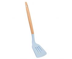 Wenco 526746 Spatule en silicone Bleu Bois naturel