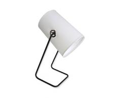 Moycor éclairage-Lampe de bureau Lampe de Table blanche avec Pied Fer 18 x 20 x 46 cm