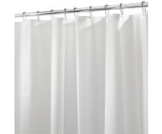 InterDesign 3.0 Liner doublure pour rideau de douche - grand rideau douche PEVA rÃ©sistant Ã moisissure 180 -0 cm x 200 -0 cm avec 12 Åillets - blanc mat