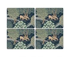 Portmeirion Home & Gifts Lot de 4 Sets de Table avec Envers en liÃ¨ge Motif Morris & Co-Wightwick Multicolore 40,1 x 29,8 cm