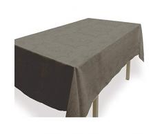 Soleil docre Nappe Anti-tâches Rectangle 140x240 cm Snake Taupe, Polyester, Ecru, 140 x 240 cm