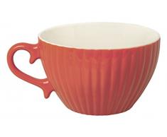 Excelsa Parisienne Tasse Jumbo 400Â ML, Porcelaine, Rouge, 11.5Â x 11.5Â x 7.2Â cm