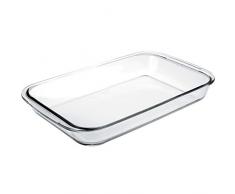IBILI 480734 Plat Rectangulaire, Verre, Transparent, 34 x 21 x 5 cm