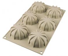 silikomart 26.234.13.0065 Moule Mini Goccia, Silicone, Gris, 6,8 cm