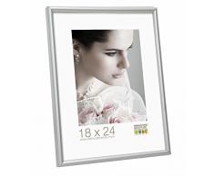 Deknudt Frames S011D1 Cadre Photo Résine Mat Argenté 20 x 30 cm