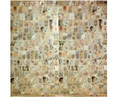 Toga Vintage Stickers Alphabet, Autre, Marron, 15.5 x 33 x 0.2 cm