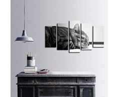 Bonamaison DÃ©coration Murale Ensemble de 5 Impression sur Toile, Dimensions: 100 x 60 Cm - ConÃ§u et fabriquÃ© en Turquie