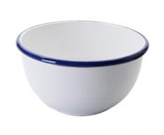 IBILI 904214 Bol, Porcelaine, Blanc/Bleu, 14 cm
