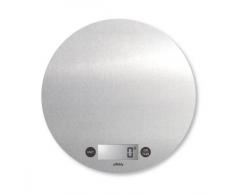 Pebbly 88-8033M Balance de Cuisine Electronique Ronde Plastique Gris Métallique