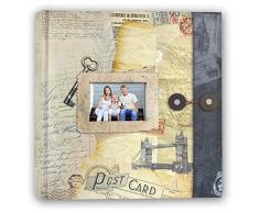 Zep ED57200L Eldorado Album Photo Ã 200 Pochettes Papier LaminÃ© Jaune/Gris/Sable/Bleu 13 x 19 cm