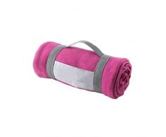 eBuyGB Couvre-lit de Chaud pour canapé, lit, Festival, Camping, Pique-Nique, Tapis, pub, Bar, extérieur, siège, Fuchsia, Taille Unique