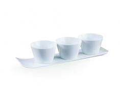 vivo Villeroy & Boch Group 19-5252-7563 Set à servir New Fresh Collection 4 pièces, set de vaisselle, porcelaine, blanc, 36,5 x 10,2 x 7,5 cm, 4 unités
