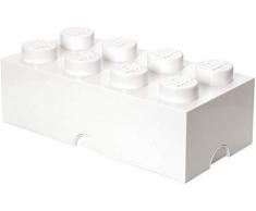 LEGO Room Copenhagen RC40041735 Lego Boîte de Rangement 8 Briques Plastique Blanc 25 x 50 x 18cm