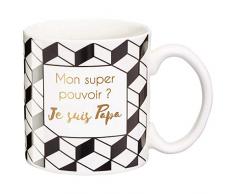 Draeger - Mug Original - Tasse Ã ThÃ© Ã Offrir en Cadeau Ã Vos Proches - Tasse Ã CafÃ© en Porcelaine Fine - 350 ML 8 cm de diamÃ¨tre x 8,5 cm de Hauteur Mon Super Pouvoir ?