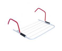 MSV 130036 Etendoir Balcon 3m, Acier Peint/Caoutchouc