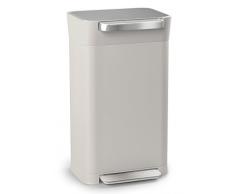 Joseph Joseph - Titan - Poubelle Compacteur de Déchets - 30 Litres - Acier Inoxydable