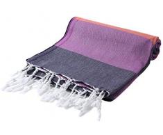 Cacala - Paradise SÃ©rie - Serviettes de Bain Turque, Coton, Dahlia Eclipse, 95 x 175 x 0.5 cm