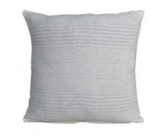 EliteHomeCollection Housse de Coussin Classique cÃ´telÃ©e Ivoire 45Â xÂ 45Â cm