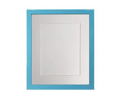 FRAMES BY POST Cadre Photo Bleu avec Support Blanc 16 x 12 cm Taille de limage 12 x 10 cm
