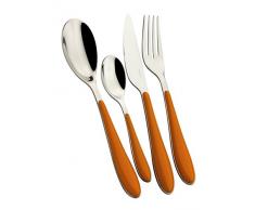 Casa Bugatti GGOU-023F50 Gioia Orange Ensemble de Couverts, 24 pièces