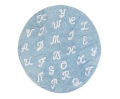 Aratextil en Toutes Lettres Tapis Enfant, Coton, Bleu Ciel, 140Â cm