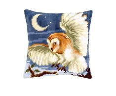 Kit coussin au point de croix Hibou