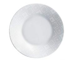 Luminarc L8371 6 Assiettes Creuses 23 cm-CALICOT Granit, Gris