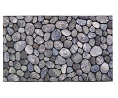 HMT 318013 Eco Master Galets Paillasson Caoutchouc Gris 45 x 75 cm