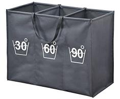 KESPER 89170 Panier Ã Linge 75x60x35cm, Bois, Multicolore, 40x95x30 cm