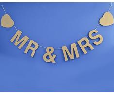 Club Green Mr and Mrs Bois Guirlande, Naturel, 100Â x 8Â cm