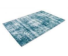 LIFA LIVING Tapis Vintage, Tapis de Salon et de Chambre à Coucher, Disponible en différentes Couleurs et Tailles (Bleu Clair, 80 x 150)