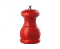 Bisetti 5311 Moulin à Poivre Hêtre Rouge 11,5 cm