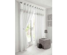 Laika Designs Diamante Rideaux à oeiIllets Imitation Soie