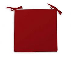 Soleil docre Dessus de Chaise Alix Rouge, Polyester, 40x40x3 cm