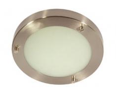 Oaks Lighting Rondo Plafonnier de salle de bain Ampoule G9 Finition chrome satiné