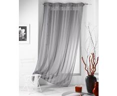 douceur dintÃ©rieur panneau a oeillets 140x240 cm voile sable malta gris