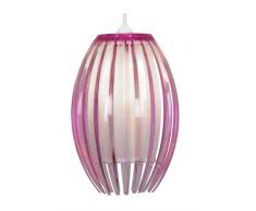 Oaks Lighting 699S PL Shimna Suspension à bandes acryliques avec diffuseur Prune