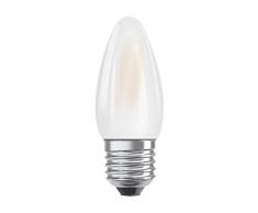 Osram Ampoule LED à Filament Dépolie | Culot E27 | Forme Flamme | Dimmable | Blanc Chaud 2700K | 5W (équivalent 40W)