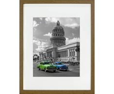 BD ART 28 x 35 cm Cadre Photo avec Passe-Partout 20 x 25 cm, ChÃªne