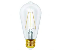 Girard Sudron Ampoule de forme Edison avec grand culot Ã vis E27 et filaments LED de 4 W avec lumiÃ¨re 2700 K pour 400 lumens 4 W 2700 K